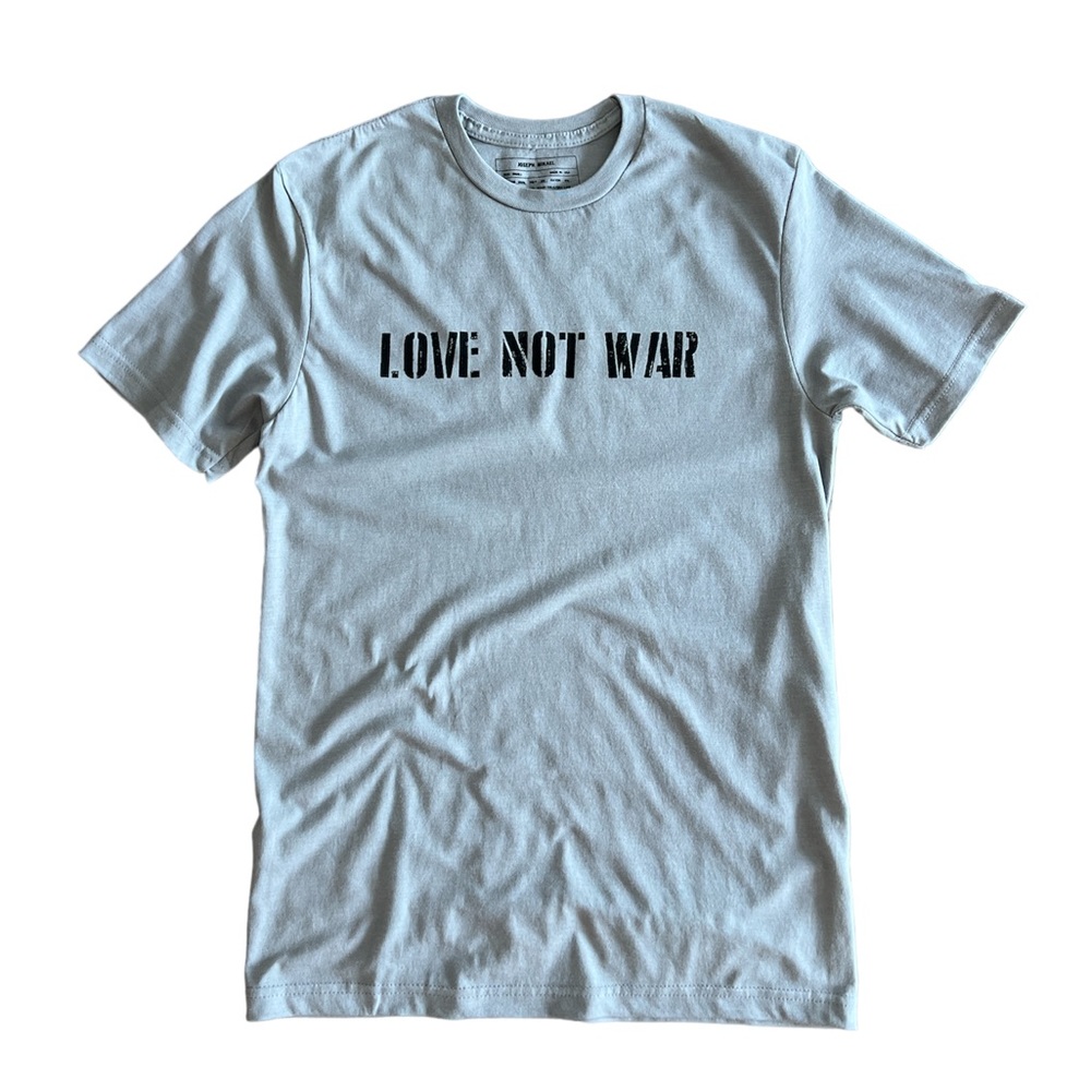 LOVE NOT WAR Graphic Unisex T-shirt Made in USA